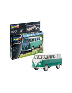 Maqueta de plástico con accesorios Revell Model Set Furgoneta VW T1 Bus.Escala 1:24 2