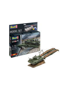 Maqueta de plástico con accesorios Revell Model Set Tanque Churchill A.V.R.E. .Escala 1:76 2