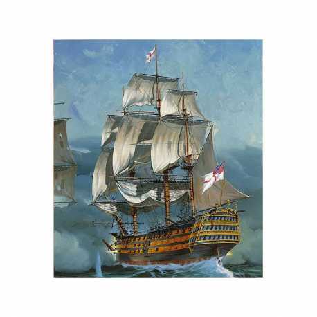 Maqueta de plástico con accesorios Revell Model Set Barco HMS Victory.Escala 1:225