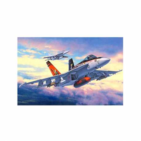 Maqueta de plástico con accesorios Revell Model Set Avión F/A-18E Super Hornet.Escala 1:144