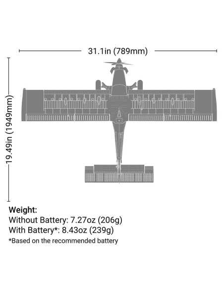 Micro DRACO 800mm BNF Basic with AS3X and SAFE Select