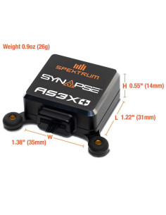 AR20410T 20-Channel PowerSafe Receiver with Synapse AS3X+ and SAFE Stabilization Module 2