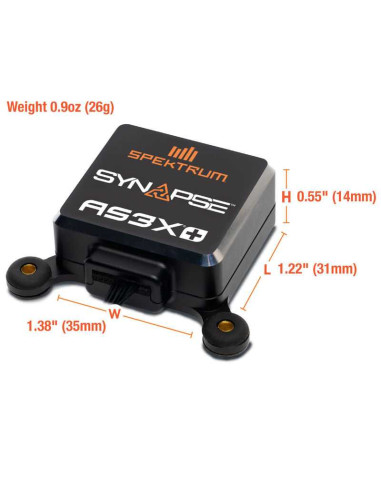 AR20410T 20-Channel PowerSafe Receiver with Synapse AS3X+ and SAFE Stabilization Module