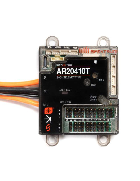 AR20410T 20-Channel PowerSafe Receiver with Synapse AS3X+ and SAFE Stabilization Module