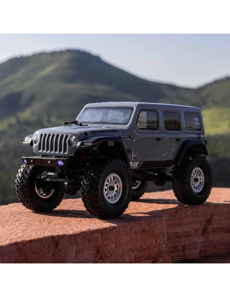 1/24 SCX24 Jeep Wrangler JLU 4X4 Rock Crawler Brushed RTR, Gray