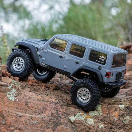 1/24 SCX24 Jeep Wrangler JLU 4X4 Rock Crawler Brushed RTR, Gray