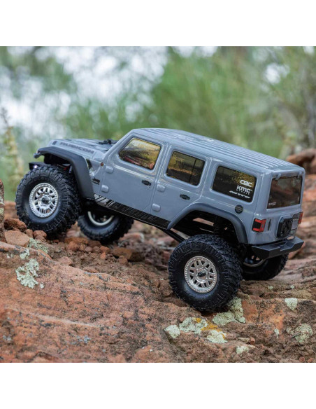1/24 SCX24 Jeep Wrangler JLU 4X4 Rock Crawler Brushed RTR, Gray