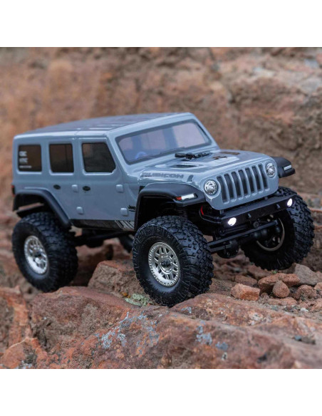 1/24 SCX24 Jeep Wrangler JLU 4X4 Rock Crawler Brushed RTR, Gray