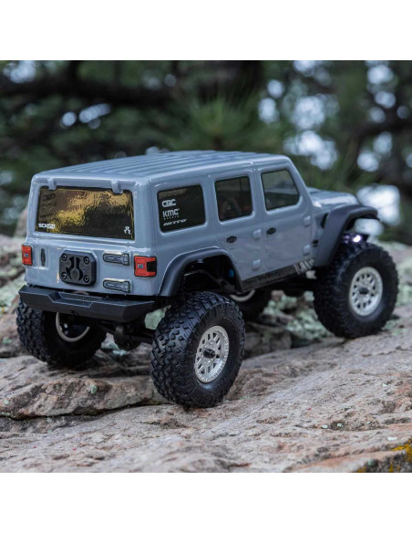 1/24 SCX24 Jeep Wrangler JLU 4X4 Rock Crawler Brushed RTR, Gray