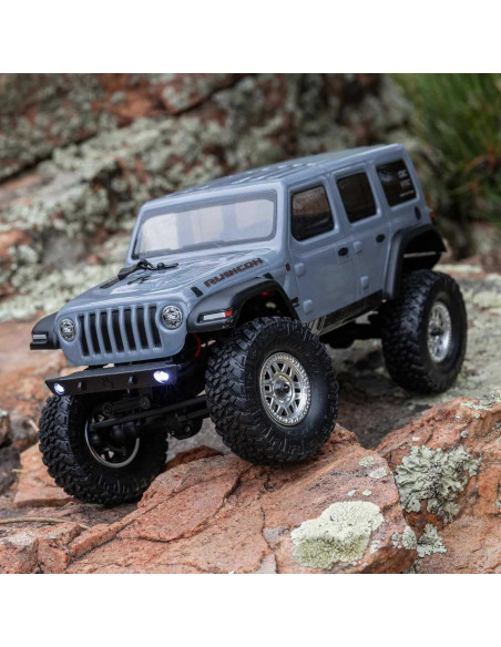 1/24 SCX24 Jeep Wrangler JLU 4X4 Rock Crawler Brushed RTR, Gray