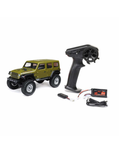 1/24 SCX24 Jeep Wrangler JLU 4X4 Rock Crawler Brushed RTR, Green