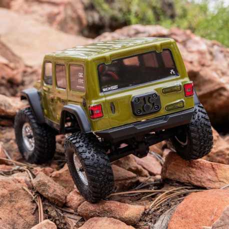 1/24 SCX24 Jeep Wrangler JLU 4X4 Rock Crawler Brushed RTR, Green