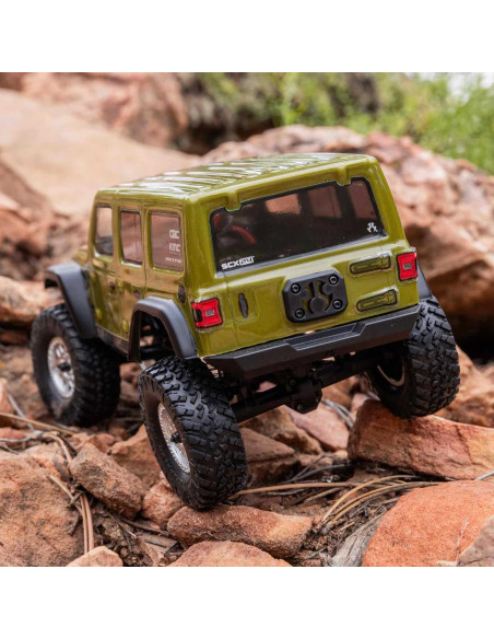 1/24 SCX24 Jeep Wrangler JLU 4X4 Rock Crawler Brushed RTR, Green