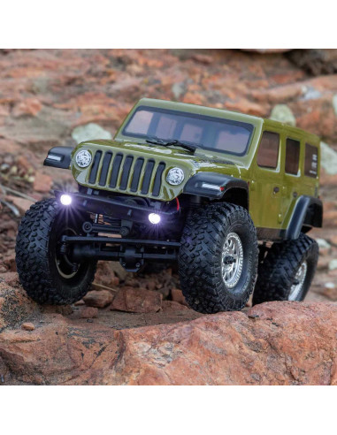 1/24 SCX24 Jeep Wrangler JLU 4X4 Rock Crawler Brushed RTR, Green