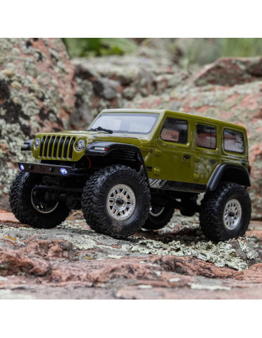 1/24 SCX24 Jeep Wrangler JLU 4X4 Rock Crawler Brushed RTR, Green