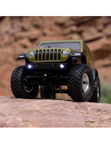 1/24 SCX24 Jeep Wrangler JLU 4X4 Rock Crawler Brushed RTR, Green