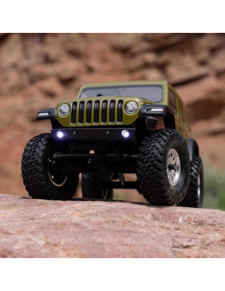 1/24 SCX24 Jeep Wrangler JLU 4X4 Rock Crawler Brushed RTR, Green