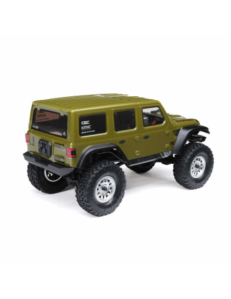 1/24 SCX24 Jeep Wrangler JLU 4X4 Rock Crawler Brushed RTR, Green