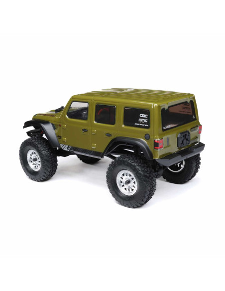 1/24 SCX24 Jeep Wrangler JLU 4X4 Rock Crawler Brushed RTR, Green