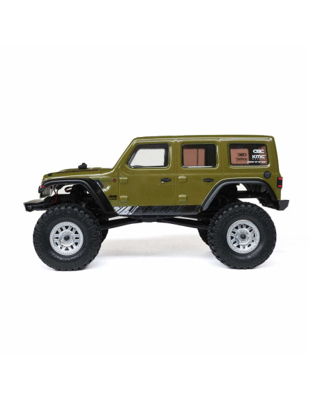 1/24 SCX24 Jeep Wrangler JLU 4X4 Rock Crawler Brushed RTR, Green