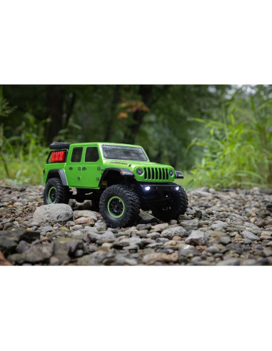 1/24 SCX24 Jeep JT Gladiator 4WD Rock Crawler Brushed RTR, Green