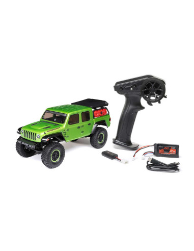 1/24 SCX24 Jeep JT Gladiator 4WD Rock Crawler Brushed RTR, Green