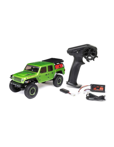 1/24 SCX24 Jeep JT Gladiator 4WD Rock Crawler Brushed RTR, Green