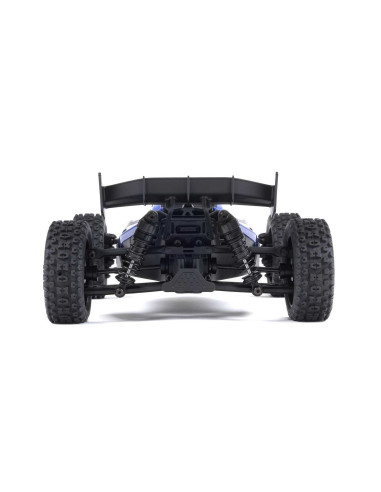 TYPHON GROM MEGA 380 Brushed 4X4 Small Scale Buggy RTR with Battery & Charger, Blue/Silver