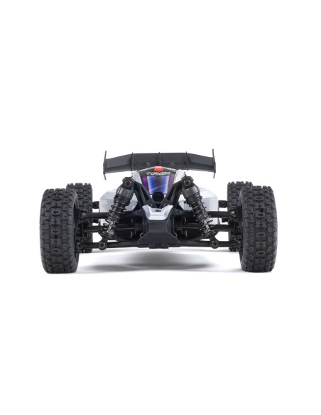 TYPHON GROM MEGA 380 Brushed 4X4 Small Scale Buggy RTR with Battery & Charger, Blue/Silver