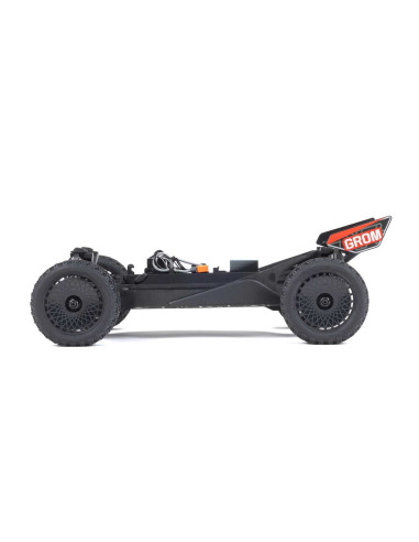 TYPHON GROM MEGA 380 Brushed 4X4 Small Scale Buggy RTR with Battery & Charger, Blue/Silver