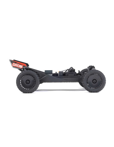 TYPHON GROM MEGA 380 Brushed 4X4 Small Scale Buggy RTR with Battery & Charger, Blue/Silver