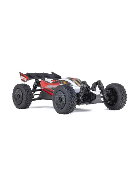 TYPHON GROM MEGA 380 Brushed 4X4 Small Scale Buggy RTR with Battery & Charger, Blue/Silver