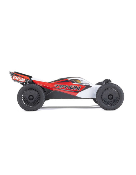 TYPHON GROM MEGA 380 Brushed 4X4 Small Scale Buggy RTR with Battery & Charger, Blue/Silver