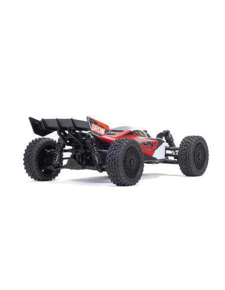 TYPHON GROM MEGA 380 Brushed 4X4 Small Scale Buggy RTR with Battery & Charger, Blue/Silver