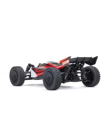TYPHON GROM MEGA 380 Brushed 4X4 Small Scale Buggy RTR with Battery & Charger, Blue/Silver