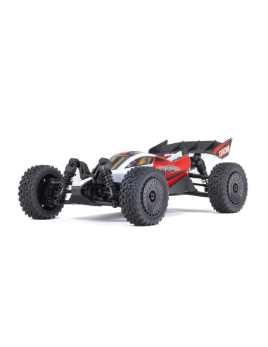TYPHON GROM MEGA 380 Brushed 4X4 Small Scale Buggy RTR with Battery & Charger, Blue/Silver
