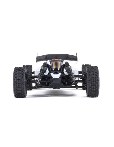 TYPHON GROM MEGA 380 Brushed 4X4 Small Scale Buggy RTR with Battery & Charger, Blue/Silver