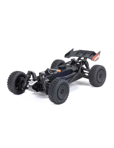 TYPHON GROM MEGA 380 Brushed 4X4 Small Scale Buggy RTR with Battery & Charger, Blue/Silver