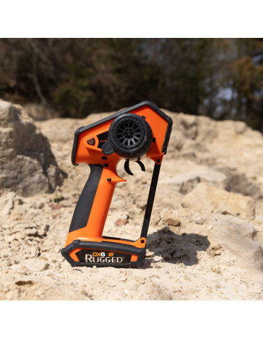 DX6 Rugged 6-Channel DSMR Transmitter Only, Orange