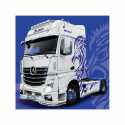 Maqueta de plástico Italeri: Camión de exposición. MB Actros MP4 Giga Space. Escala 1:24