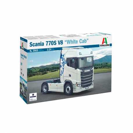 Camión Scania 770S V8 White Cab. Escala 1:24