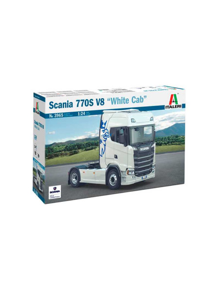 Camión Scania 770S V8 White Cab. Escala 1:24