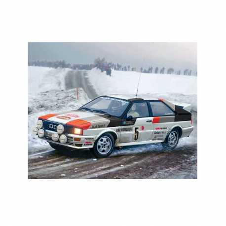 Coche carreras Audi Quattro Rally. Escala 1:24