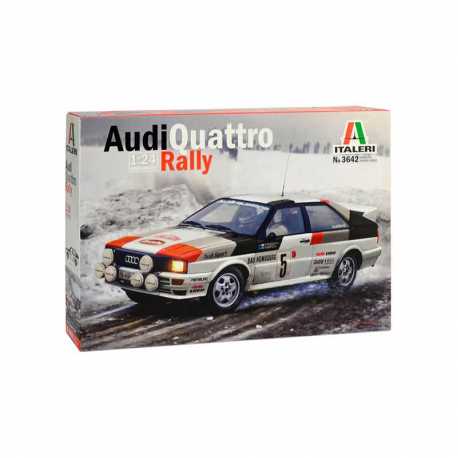 Coche carreras Audi Quattro Rally. Escala 1:24