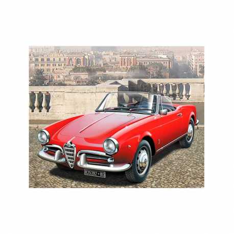 Coche Giulietta Spider 1300. Escala 1:24