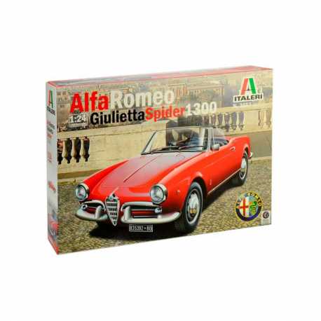 Coche Giulietta Spider 1300. Escala 1:24