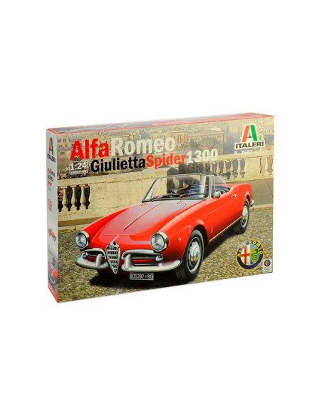 Coche Giulietta Spider 1300. Escala 1:24