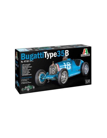 Coche Bugatti Type 35B. Escala 1:12