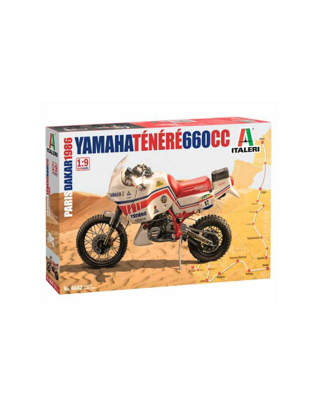 Motos Yamaha Ténéré 660 cc 1986. Escala 1:9