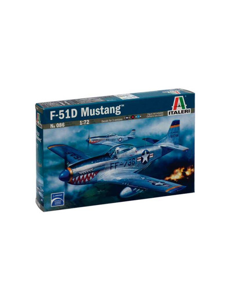 Avión F-51D Mustang. Escala 1:72